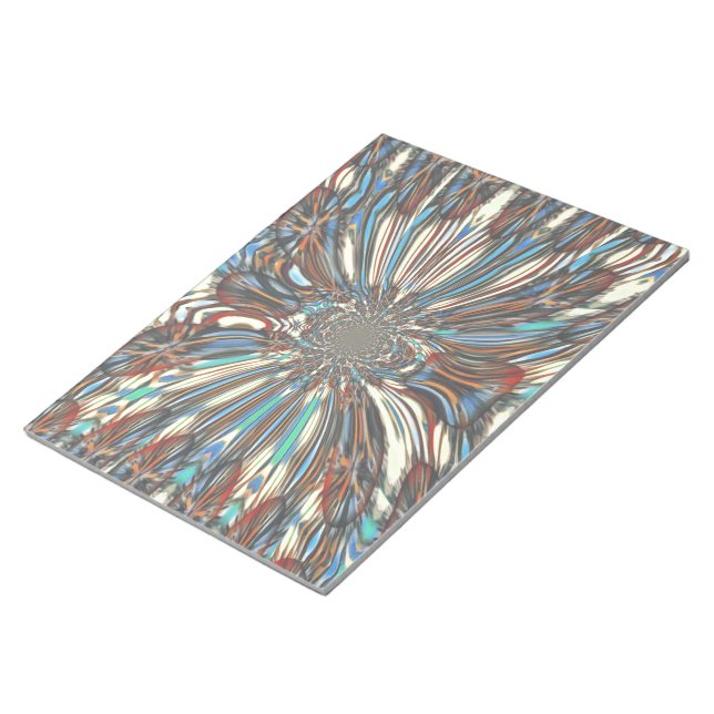 Optisk Abstrakt för edgy afrikansk stadsplanering Anteckningsblock (Vinklad)