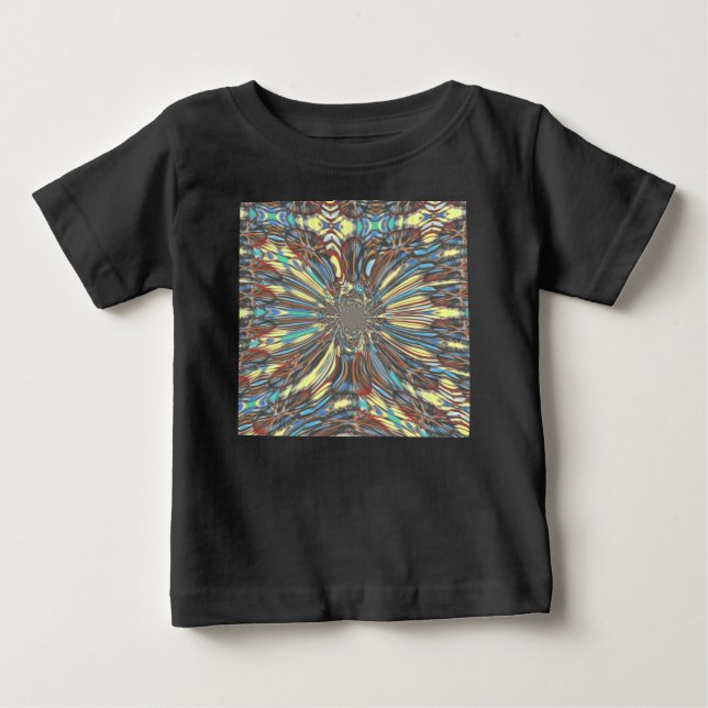 Optisk Abstrakt för edgy afrikansk stadsplanering T Shirt (Framsida)