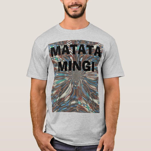 Optisk Abstrakt för edgy afrikansk stadsplanering T Shirt (Framsida)