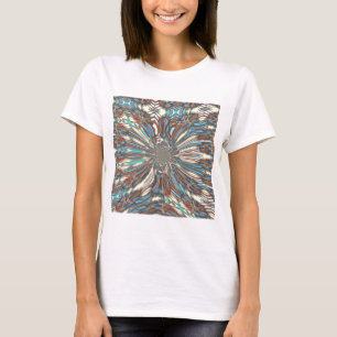 Optisk Abstrakt för edgy afrikansk stadsplanering T-shirt