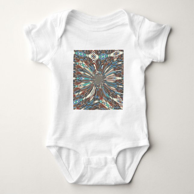 Optisk Abstrakt för edgy afrikansk stadsplanering Tee Shirt (Framsida)