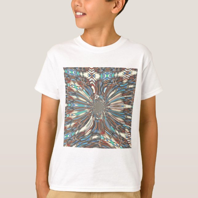 Optisk Abstrakt för edgy afrikansk stadsplanering Tee Shirt (Framsida)