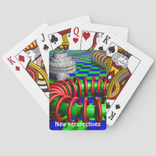 Optisk Abstrakt i geometriskt perspektiv Casinokort