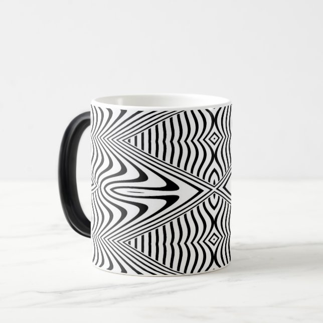 Optisk bild 13 Abstrakt design Magisk Mugg (Framsida vänster)