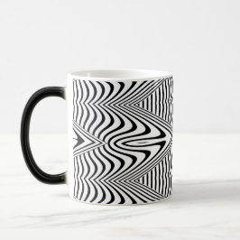 Optisk bild 13 Abstrakt design Magisk Mugg