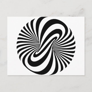 Optisk bild 3D Spiral Vykort