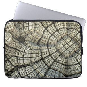 Optisk bild av 3D-kubikbitar Laptop Fodral