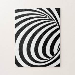 Optisk bild av 3D-Spiral Hål Pussel