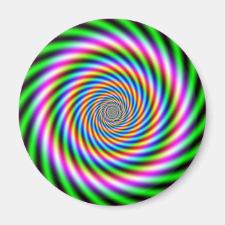 Optisk bild av grönt ljus magnet