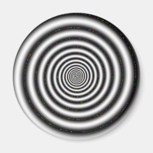 Optisk bild i svartvitt Spiral Magnet