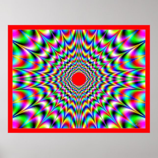 Optisk bild vid solexplosion poster (Framsidan)