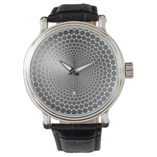 Optisk bild Vinklare övertoning NOIR Silver/vit Armbandsur