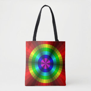 Optisk färg för Illusion Rainbow - allt-over-Print Tygkasse