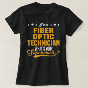 Optisk fiber-tekniker t shirt