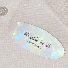 optisk fotobakgrund namnbricka