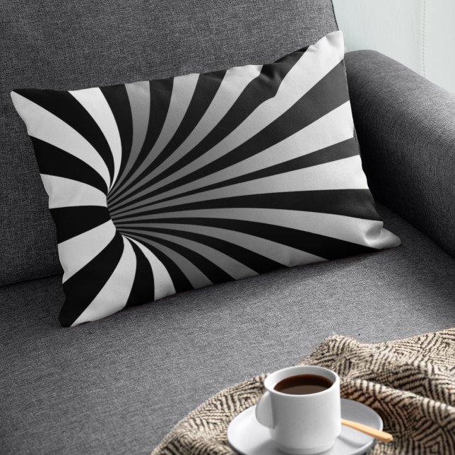 Optisk hypnotisk ljusion böjd Spiral Lumbarkudde (Skapare uppladdad)