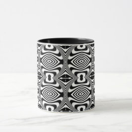 Optisk Illusion 10 Abstrakt Design Mugg