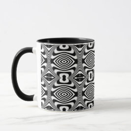 Optisk Illusion 10 Abstrakt Design Mugg