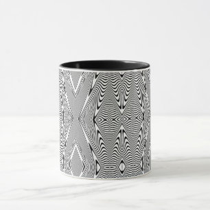Optisk Illusion 11 Abstrakt Design Mugg