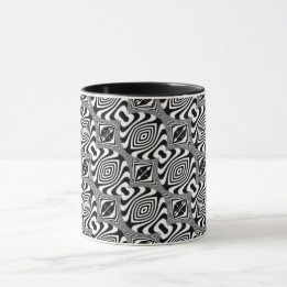 Optisk Illusion 11 Abstrakt Design Mugg