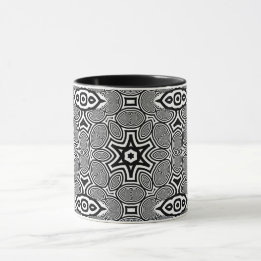 Optisk Illusion 12 Abstrakt Design Mugg