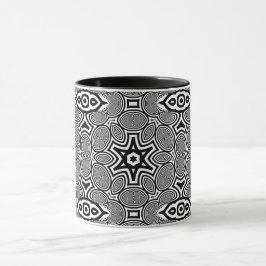 Optisk Illusion 12 Abstrakt Design Mugg