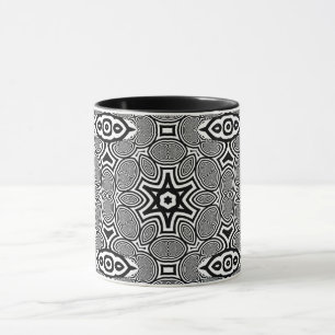 Optisk Illusion 12 Abstrakt Design Mugg