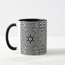 Optisk Illusion 12 Abstrakt Design Mugg
