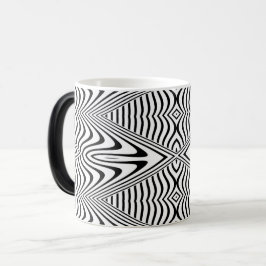 Optisk Illusion 13 Abstrakt Design Magisk Mugg
