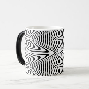 Optisk Illusion 13 Abstrakt Design Magisk Mugg