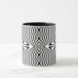 Optisk Illusion 13 Abstrakt Design Mugg