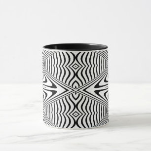 Optisk Illusion 13 Abstrakt Design Mugg