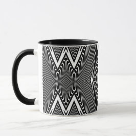 Optisk Illusion 18 Abstrakt Design Mugg