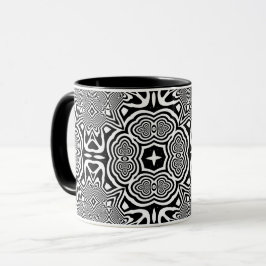 Optisk Illusion 2 Abstrakt Design Mugg