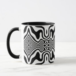 Optisk Illusion 8 Abstrakt Design Mugg