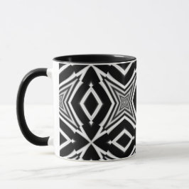 Optisk Illusion 9 Abstrakt Design Mugg