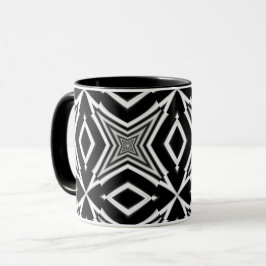 Optisk Illusion 9 Abstrakt Design Mugg