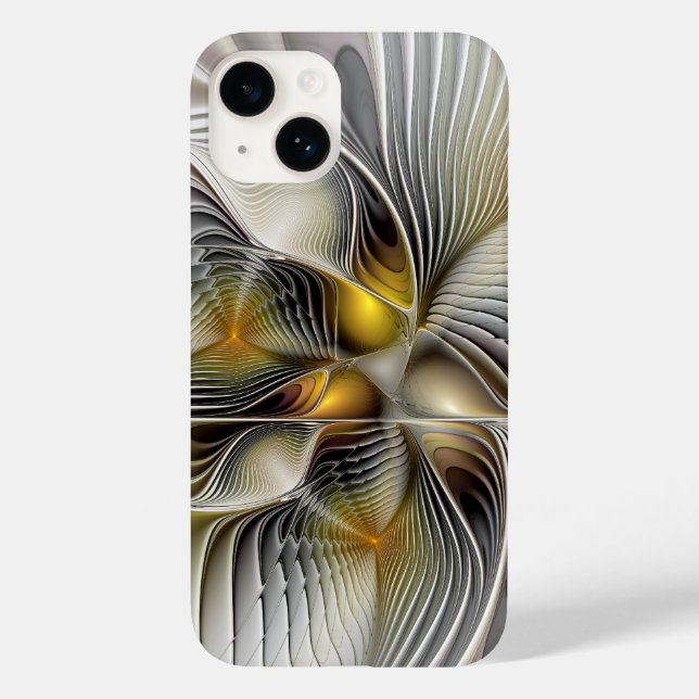 Optisk illusion Abstrakt 3D-fraktal med djup (Baksida)