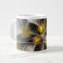 Optisk illusion Abstrakt 3D fraktal med djup