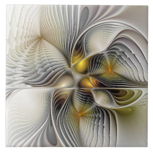 Optisk Illusion-Abstrakt 3D-ram med djup Kakelplatta
