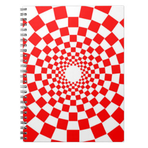 OPTISK ILLUSION ANTECKNINGSBOK MED SPIRAL