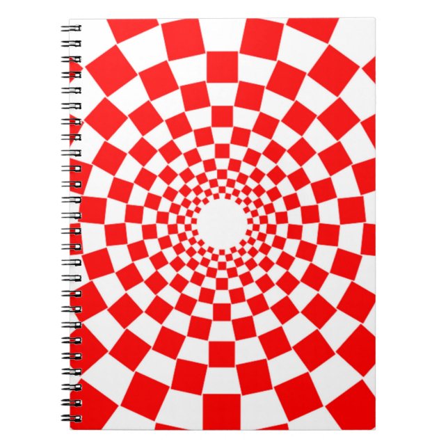 OPTISK ILLUSION ANTECKNINGSBOK MED SPIRAL (Framsidan)