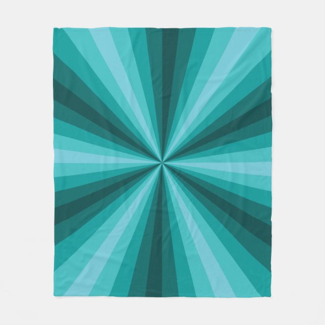 Optisk Illusion Aqua Fleece Blanket (Framsidan)