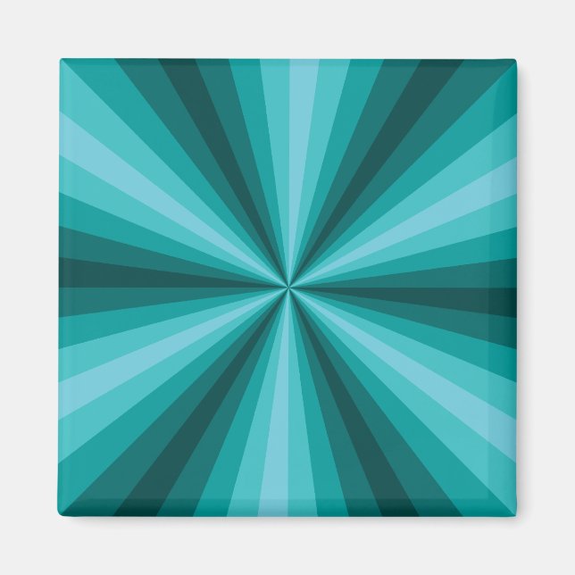 Optisk Illusion Aqua Magnet (Framsidan)