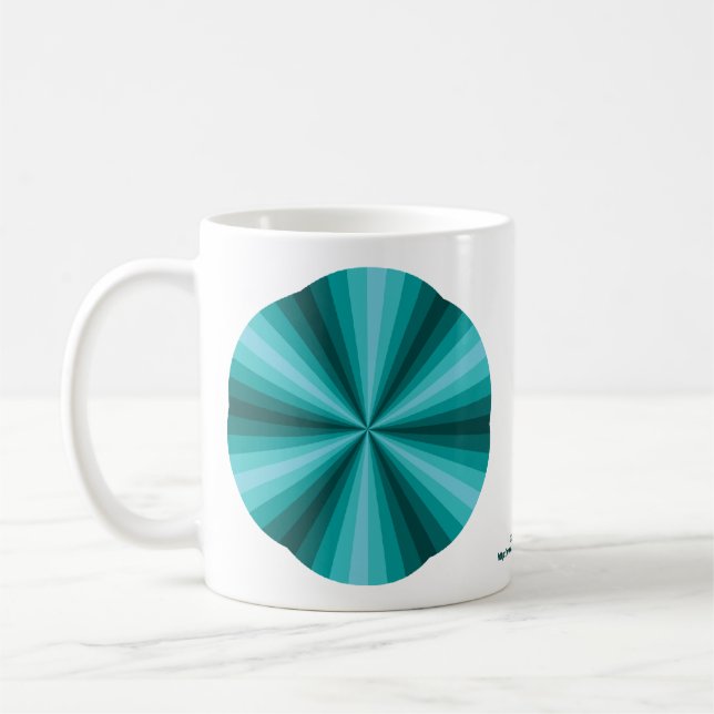 Optisk Illusion Aqua-Mugg Kaffemugg (Vänster)
