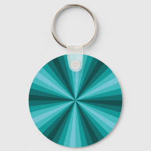 Optisk illusion Aqua Nyckelring