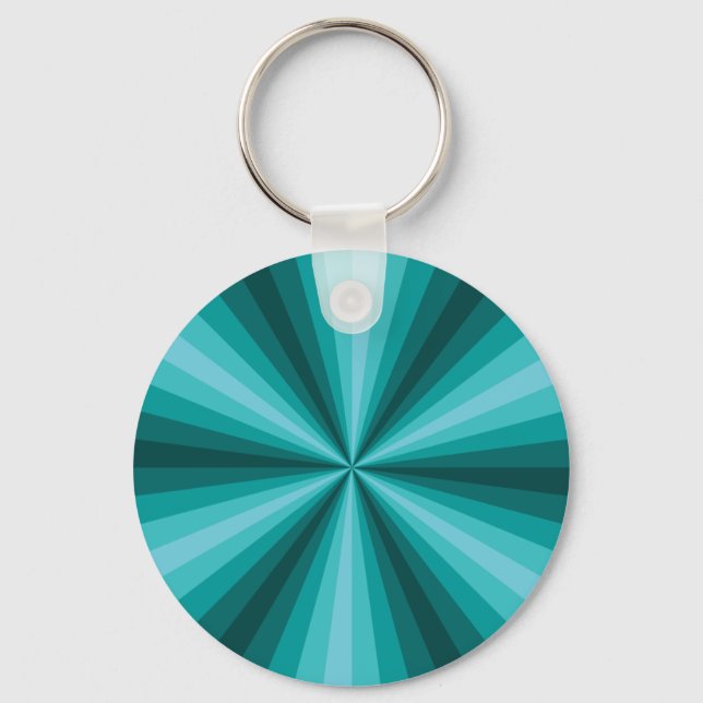 Optisk illusion Aqua Nyckelring (Framsida)
