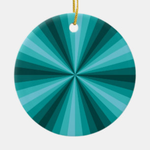 Optisk Illusion Aqua Ornament