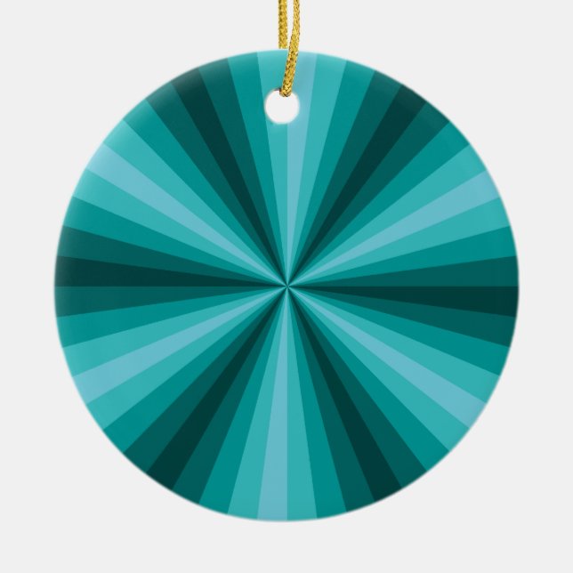 Optisk Illusion Aqua Ornament (Framsidan)