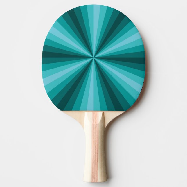 Optisk Illusion Aqua Ping Pong Paddle Pingisracket (Framsidan)